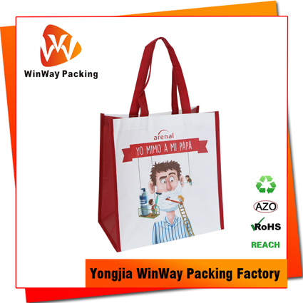 RPET-023 Germany Market Wholesale Laminated RPET Eco Shopping Bag - Winway  Packing Factory