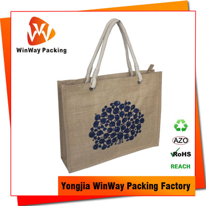 JT-018 Wholesale Cheap Handle Jute Burlap Sack Bags